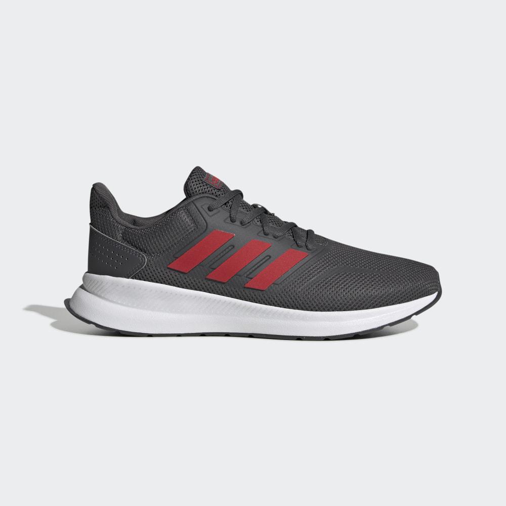 Adidas Men's Runfalcon Running Shoes Grey/Deep Red/White Ireland EG8602